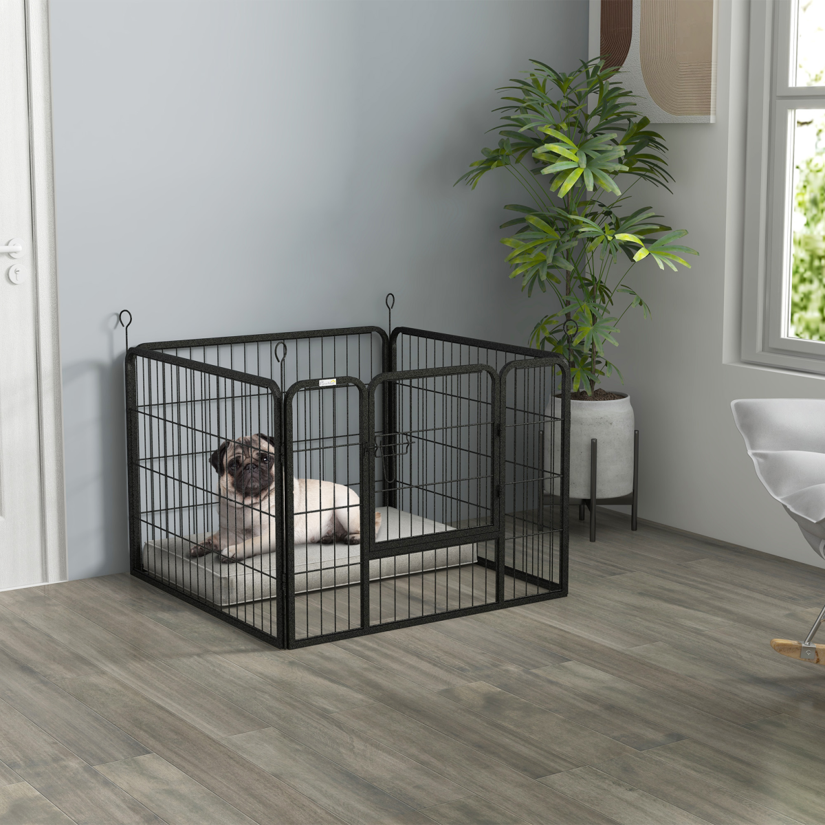 4-Panel Modular Pet Playpen