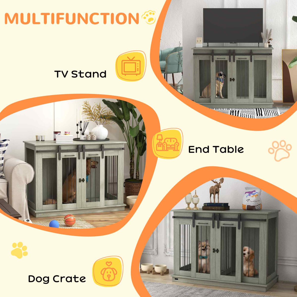 Dog Crate Furniture for Large or Small Dogs