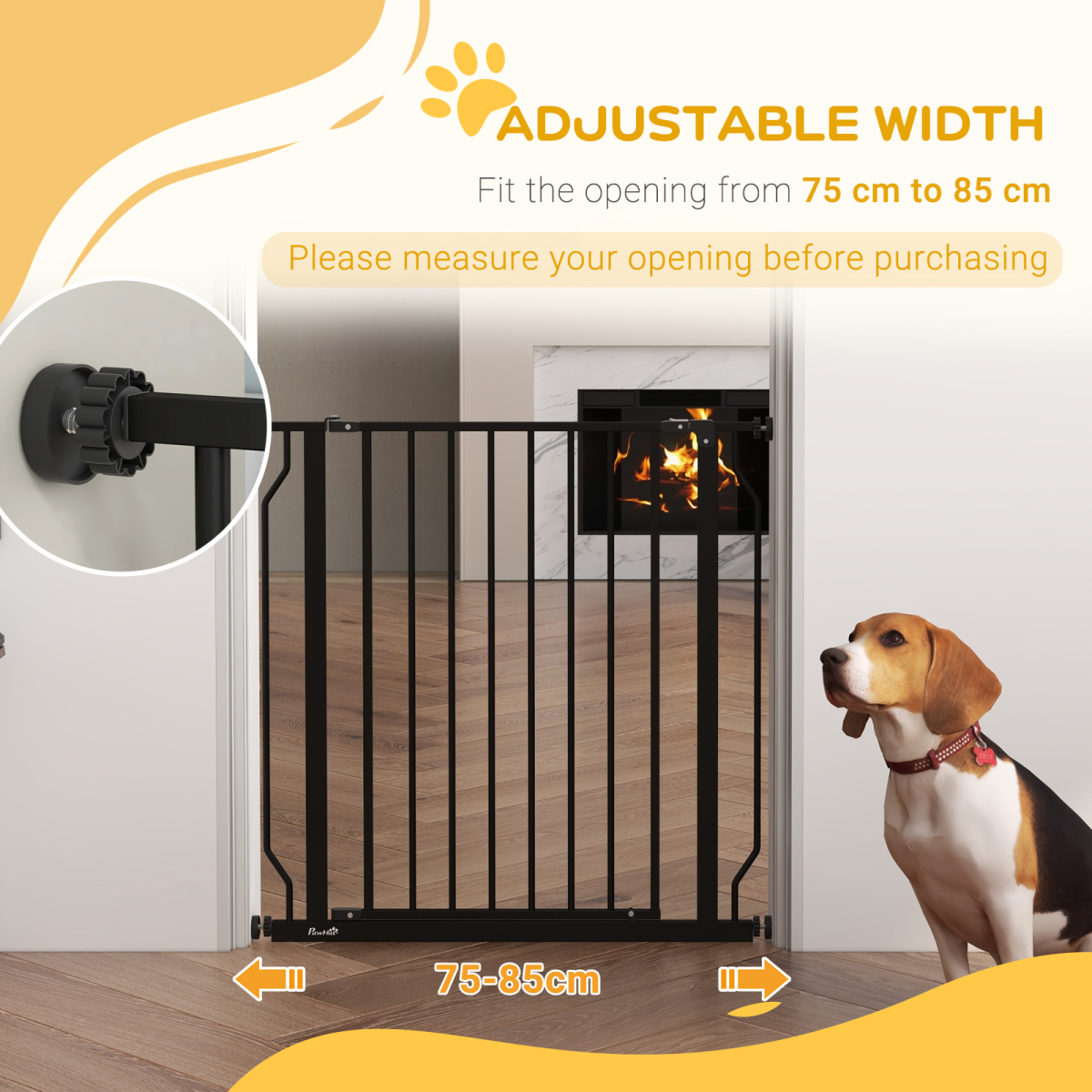 SecureStep Pet & Safety Gate 75-85cm Width